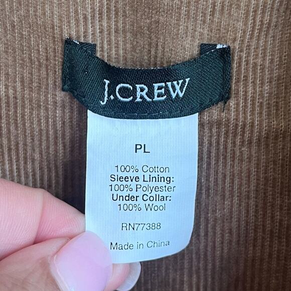J Crew Corduroy Womens Blazer Size LP Tan Preppy Academia Old Money Equestrian - Picture 12 of 13